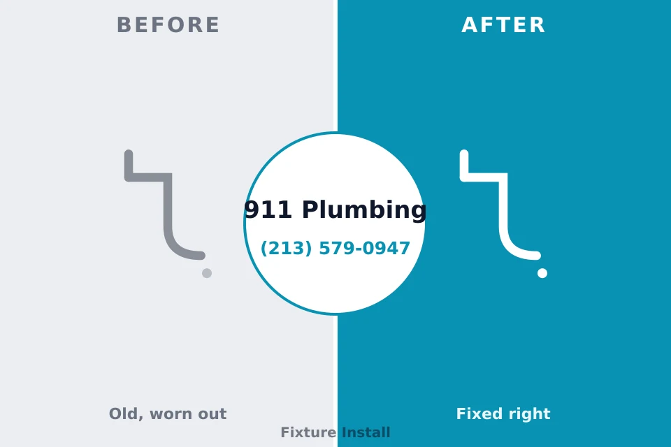 Before and after: plumbing repair Santa Clara, OR